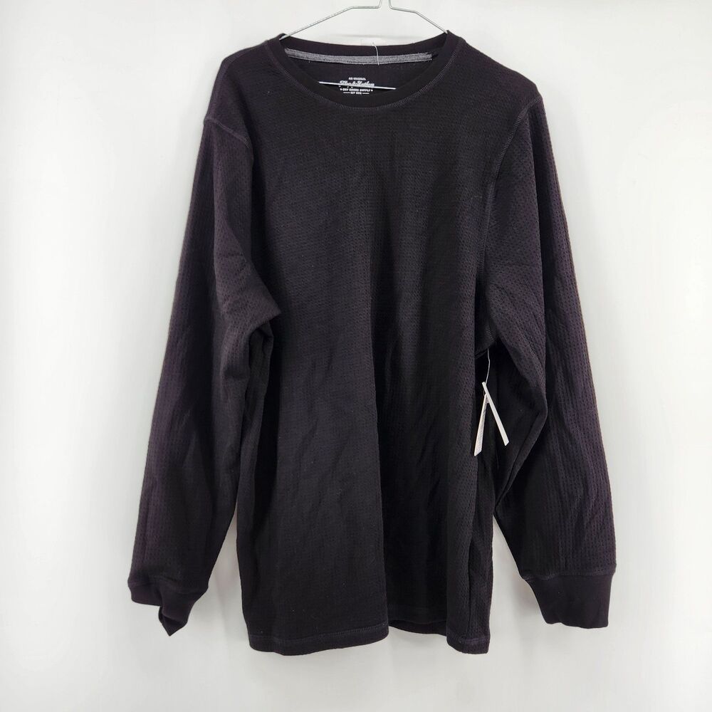 Flag & Anthem‎ Men's Black Medium Chatsworth Waffle Crewneck Top NWT